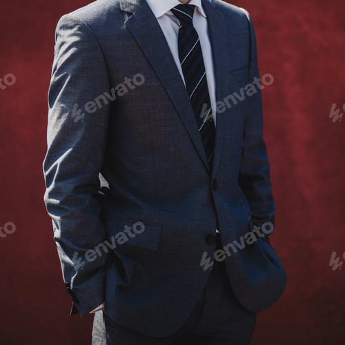Preview: A Man Posing In A Suit, Classic Wear