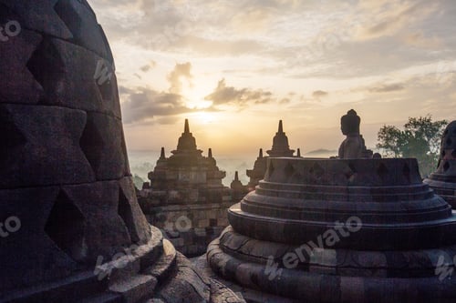 Preview: Sunrise At Borobudur Temple, Java, Bali
