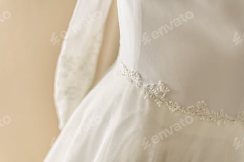 Preview: Detail Of Beautiful Wedding Dress, Premiered Valentines Day.