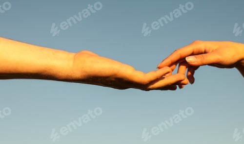 Preview: Happy Couple Holding Hands In The Sunset