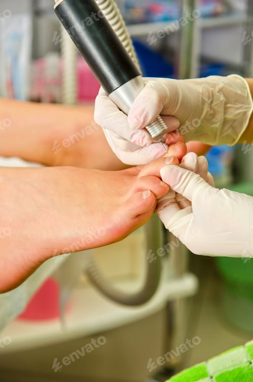 Preview: Professional Machinery Pedicure In Beauty Salon