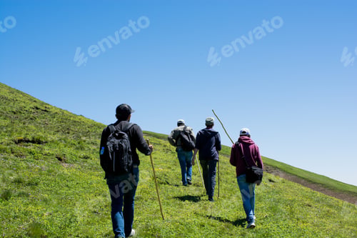 Preview: Friends Taking An Excursion On A Mountain