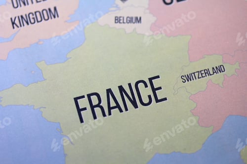Preview: France Map Close Up