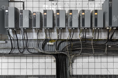 Preview: Electric Distribution Boxes In Industrial Room