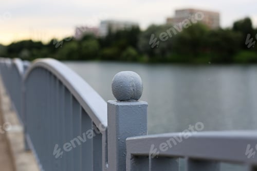 Preview: White Vintage Paint On Metal Railing