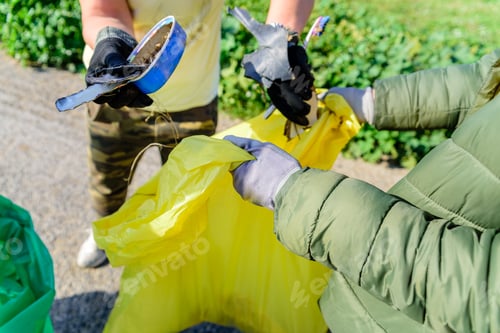Preview: Group Of Activists Clean And Collect Garbage From Nature To Keep The Pollution Environment Clean