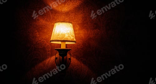 Preview: Night Light In A Dark Background.