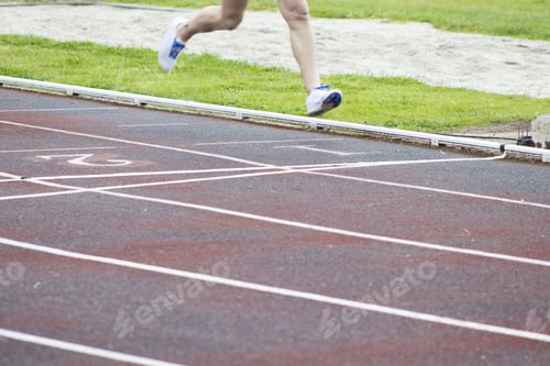 Preview: Athletes Running On The Athletics Track