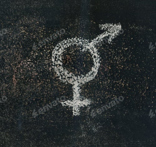 Preview: Gender Sign On A Blackboard