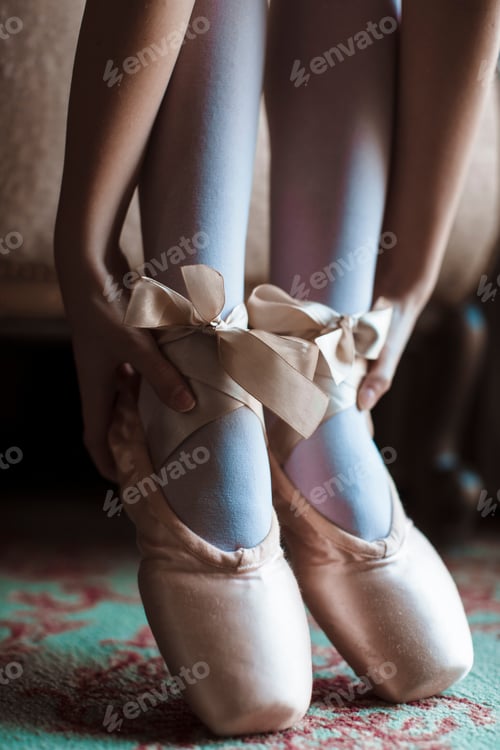 Preview: Shoes Ballerine. Shoes. Dance. Background.