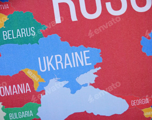 Preview: Ukraine Map Close Up