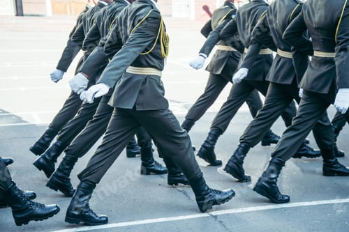 Preview: Military Boots Army Walk The Parade Ground Crop Photo
