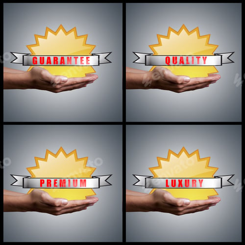 Preview: Labels And Stars Of The Quality Of Products
