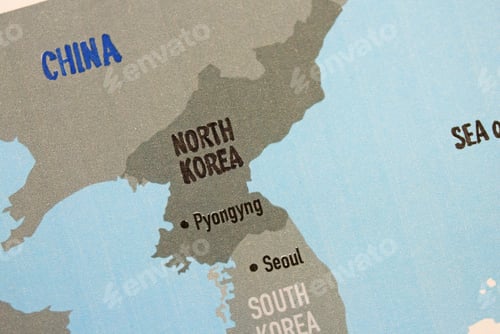 Preview: North Korea Map Close Up