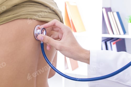 Preview: Doctor With Stethoscope Listening To The Patient