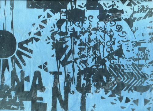 Preview: Abstract Grunge Blue Textile Background