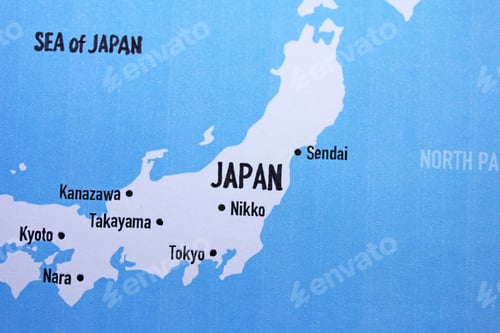Preview: Japan Map Close Up