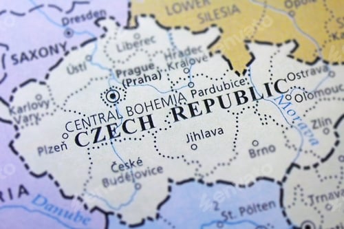 Preview: Czech Republic Map Close Up