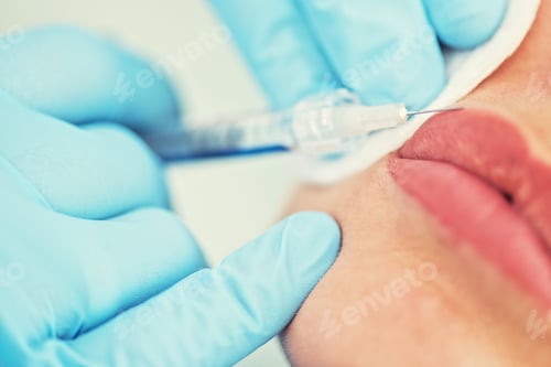 Preview: Closeup Of Woman Gets Injection In Her Lips