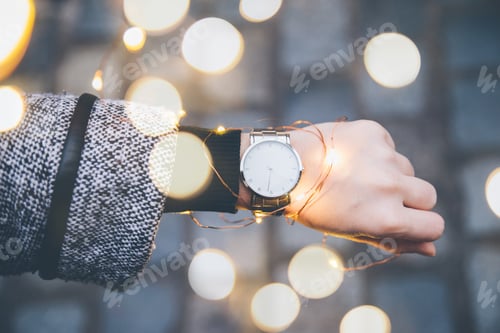 Preview: Woman Hands With Watch On The Wrist First Person View