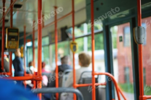 Preview: Blurred Bus Interior Background