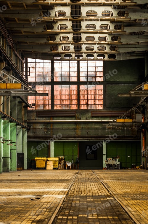 Preview: Industrial Interior Of A Vehicle Repair Station