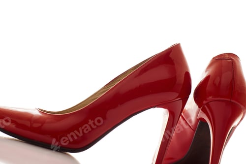 Preview: Pair of Red Heels with Pointed Toes