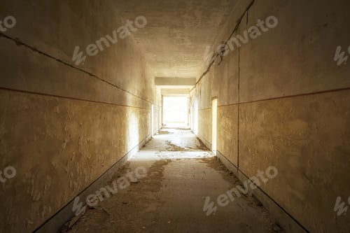 Preview: Abandoned And Desolate Interior Of Social Building