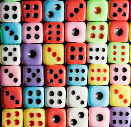 Preview: Colorful Dices Background