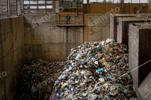 Preview: Large Heap Of Garbage Inside A Processing Plant