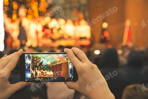 Preview: Woman Record Concert On Her Phone While Stand In Crowd