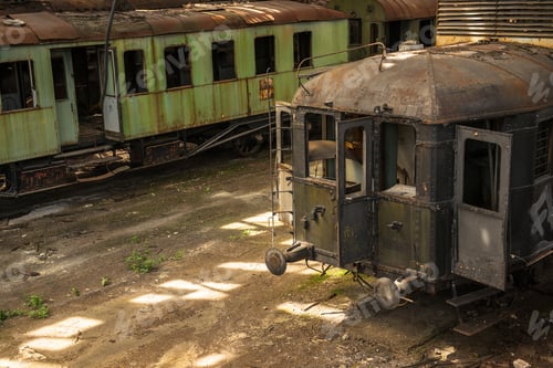 Preview: Cargo Trains In Old Train Depot Left To Be Eaten By The Rust