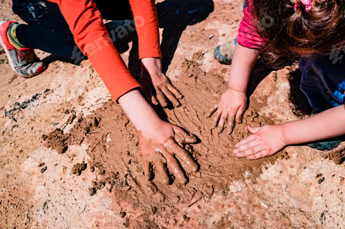 Preview: Children Play Mud Outside Without Worrying About Hygiene And Microbes