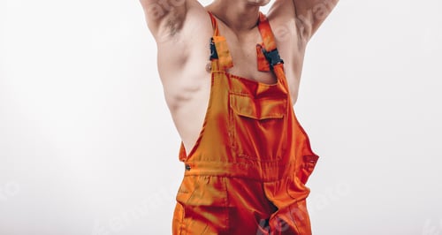 Preview: Contractor Worker. Work Dress. Background.