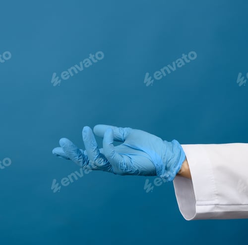 Preview: Gloved Hand Ready to Hold or Present