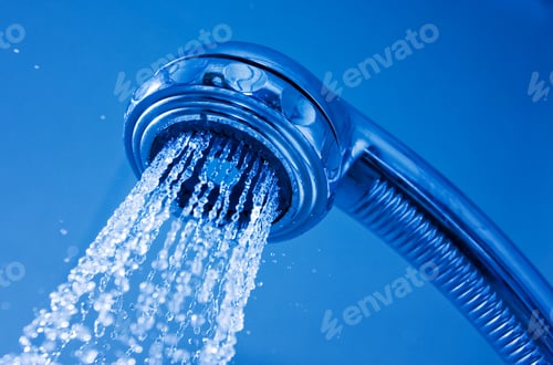 Preview: Shower Nozzle Sprays Water Down