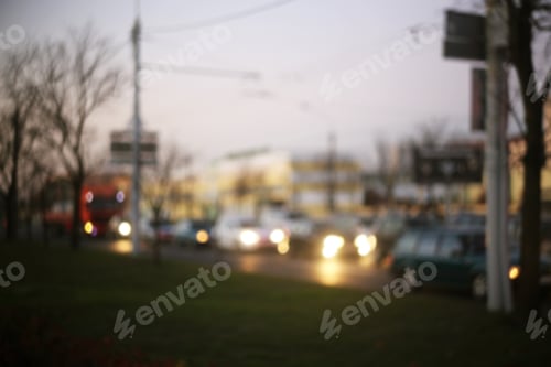 Preview: Blurred Traffic At Dusk