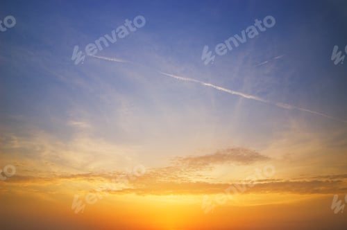 Preview: Beautiful Sky At Sunset Time