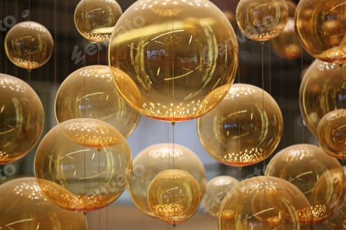 Preview: Abstract Transparent Balls Background