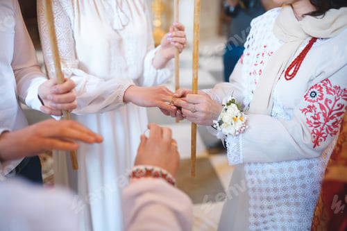 Preview: Exchanging Wedding Rings At Wedding Ceremony In Church