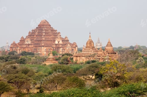 Preview: Buddhist Temples In Bagan At Sunset, Myanmar