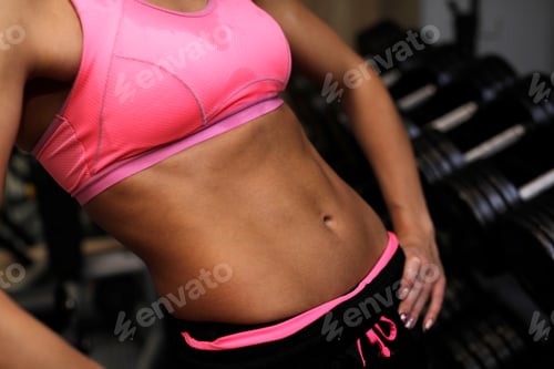Preview: Fitness Woman Body. Motivation. Sport Photo.