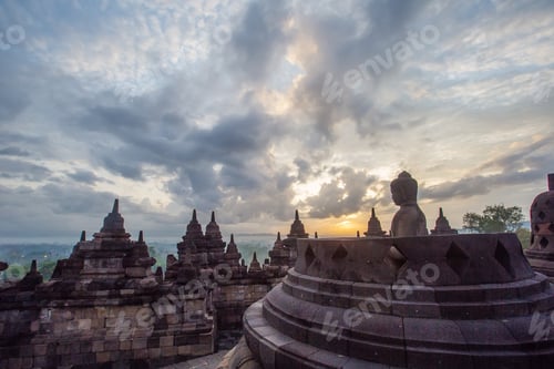 Preview: Sunrise At Borobudur Temple, Java, Bali
