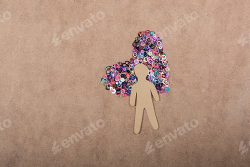 Preview: Colorful Decorative Objects In The Shape Of A Heart