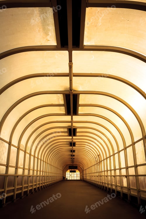 Preview: Hallway With Bright Light Angle Shot