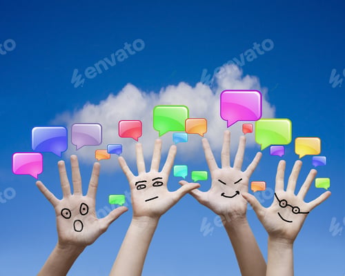 Preview: Hands And Communication Icons