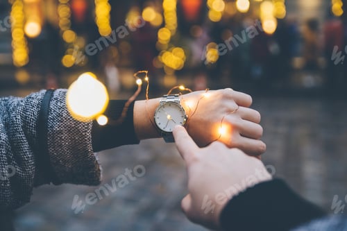 Preview: Woman Hands With Watch On The Wrist First Person View
