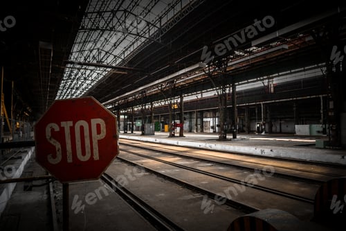 Preview: Industrial Interior Of An Old Factory Building