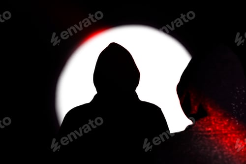 Preview: Man In Hoodie. Shadow In The Spotlight.