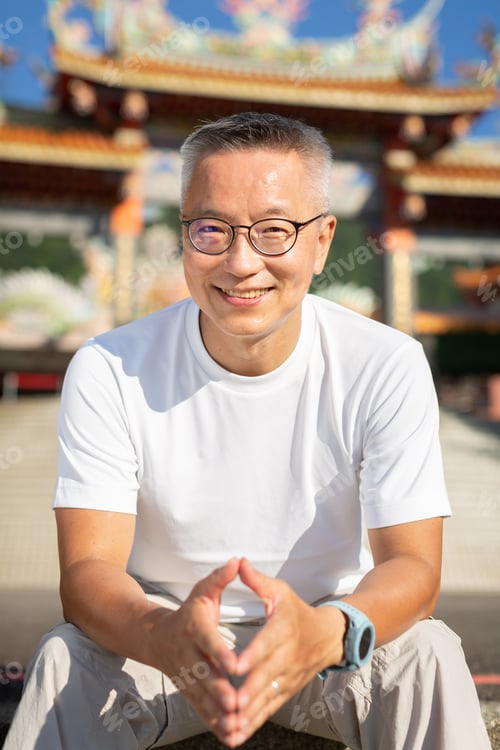 Preview: Man Living With Hiv Sitting Outside A Temple